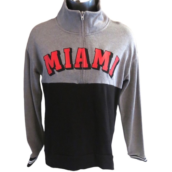 Victoria's Secret PINK Miami University Perfect Quarter Zip S - Picture 1 of 2